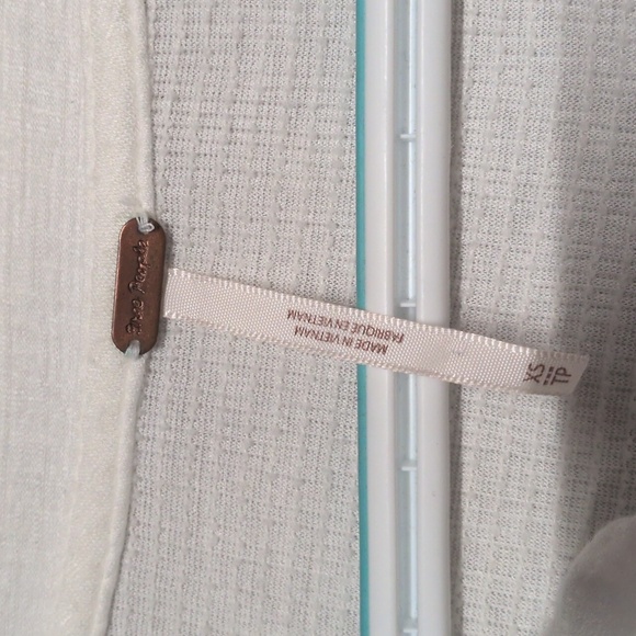 Free People Your Girl Button-Front Tunic Top Dress In Ivory Size XS, Bohemian - Picture 3 of 7